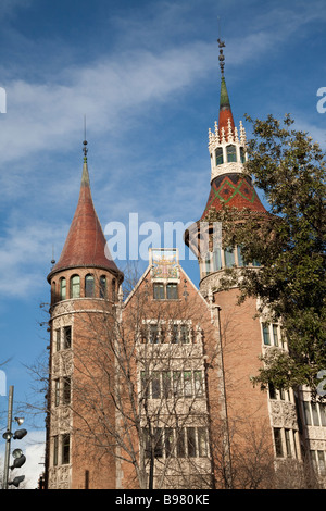 La Casa de les Punxes Barcellona Spagna Foto Stock