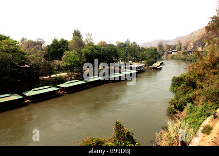 Il fiume Kwai a Kanchanaburi Thailandia Foto Stock