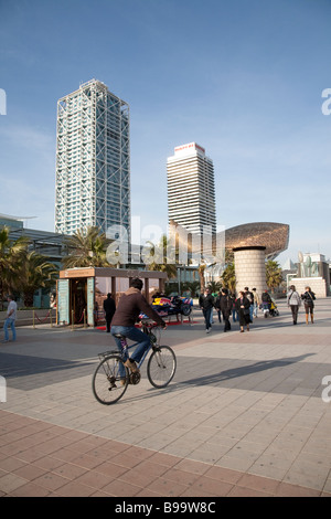 Poble Nou, Barceloneta Vila Olimpica, Barcellona Foto Stock