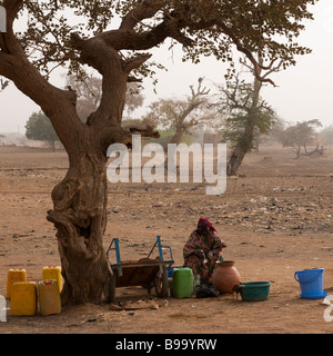 Africa occidentale Sahel Burkina Faso Gorom Gorom uno del più grande mercato settimanale nel Sahel Foto Stock