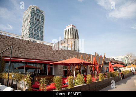 Poble Nou, Barceloneta Vila Olimpica, Barcellona Foto Stock