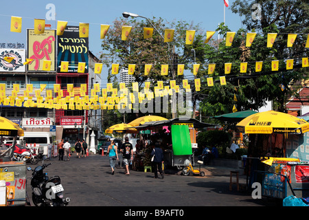 I turisti in Khao San Road, Bangkok, Thailandia Foto Stock