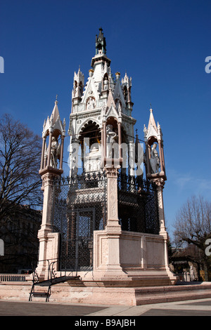 Il monumento a brunswick duca morì nel 1873 lasciando una grande somma di denaro per la città quai du Mont Blanc Ginevra SVIZZERA Foto Stock
