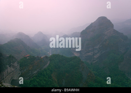 Sabbia rossa topografia di pietra, vicino a Guilin della provincia di Guangxi Cina Foto Stock