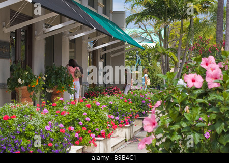 Terza Strada Sud shopping area ristorante di Napoli Florida Foto Stock