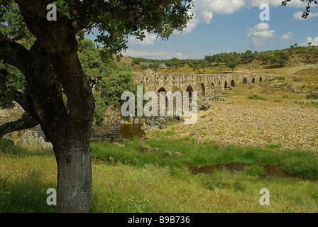 A Aliseda römische Brücke a Aliseda ponte romano 01 Foto Stock