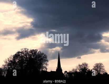 Mickleton chiesa vicino a chipping camden cotswolds Foto Stock