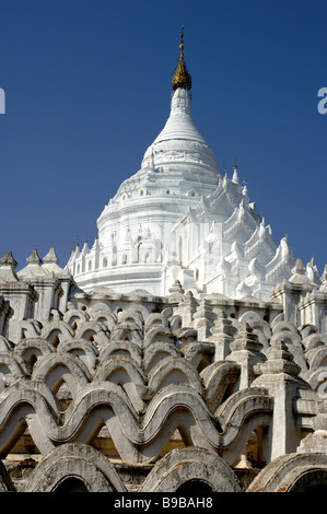 Hsinbyume Pagode a Mingun Birmania Myanmar Foto Stock