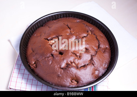 Cioccolato artigianale e torta di pere Foto Stock