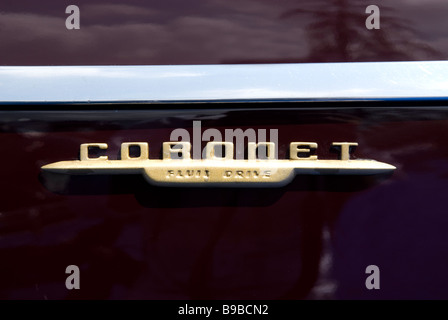 Dodge Coronet antichi logo auto Foto Stock