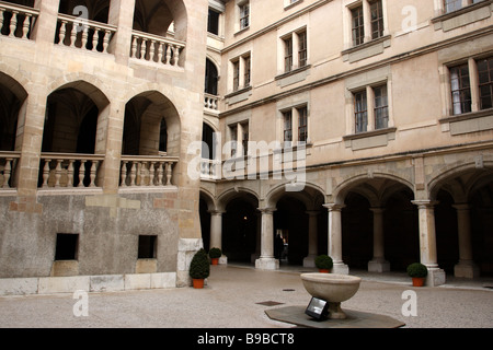 All'interno del cortile dell'hotel de ville Ginevra SVIZZERA Foto Stock