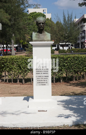 Jose Marti busto. Belisario Porras Memorial Park. Città di Panama, Repubblica di Panama, America Centrale Foto Stock