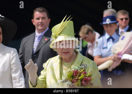 Visita della Regina Elisabetta II di Sydney. Marzo 2006. Foto Stock