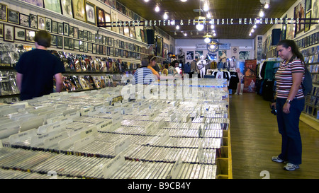 Ernest Tubb specialista paese e registrazione di bluegrass shop e store Broadway Nashville Tennessee USA Foto Stock