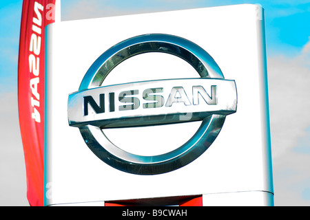 Segno di Nissan Foto Stock