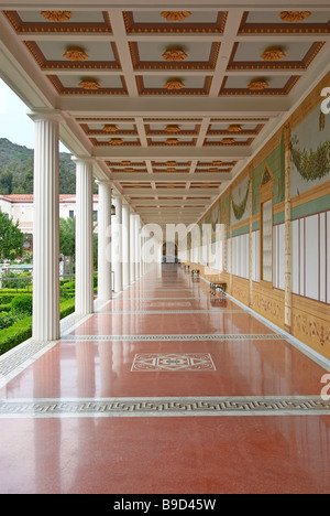 Getty Villa passerella coperta Foto Stock