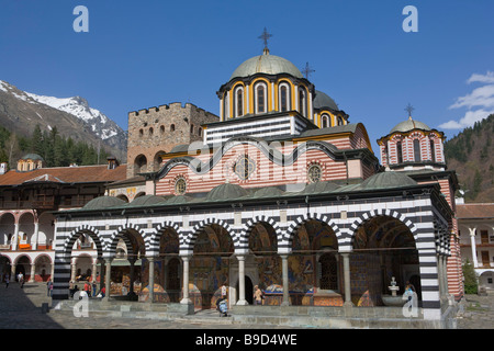 Il monastero di Rila Rila in Bulgaria Foto Stock