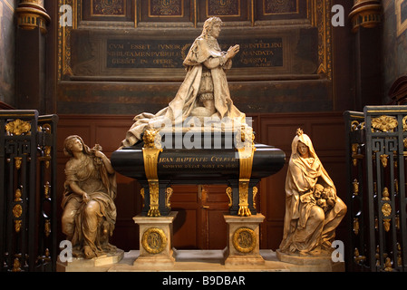 COLBERT ' S Tomba di Saint Eustache chiesa les Halles Paris Foto Stock
