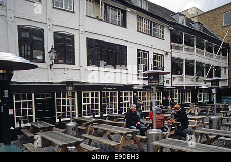 George Inn, Southwark, gallerie d'arte. Foto Stock