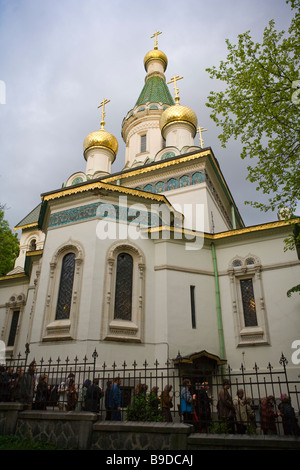 St Nikolai chiesa russa Solfia Bulgaria Foto Stock