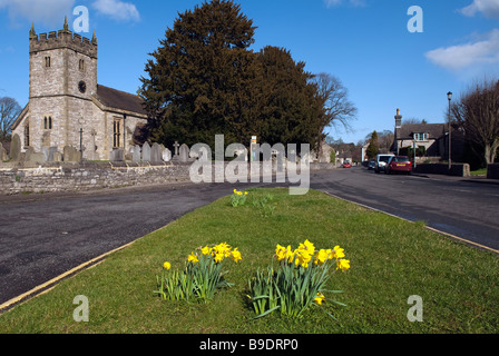 Chiesa della Santa Trinità", "Ashford nell'acqua', 'Peak District', Derbyshire, Inghilterra, "Gran Bretagna", "Regno Unito" Foto Stock