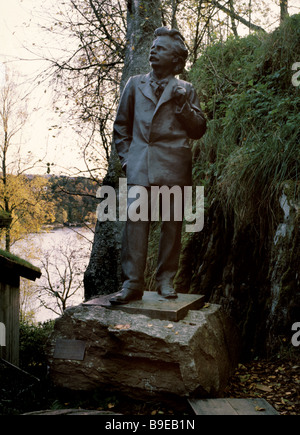 Edvard Hagerup Grieg (1843-1907) - Statua del compositore norvegese. Foto Stock