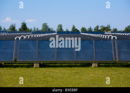 Impianto solare Marstal AErø isola di Funen in Danimarca Foto Stock