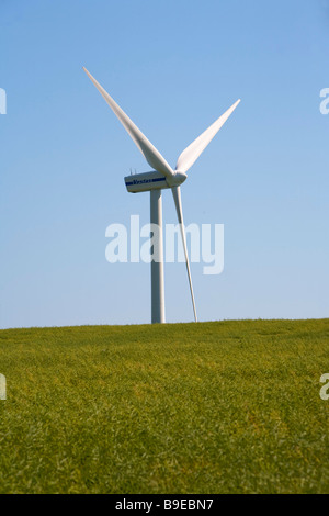 Centrale eolica AErø isola di Funen in Danimarca Foto Stock