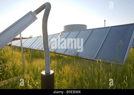 Impianto solare Skovby AErø isola di Funen in Danimarca Foto Stock