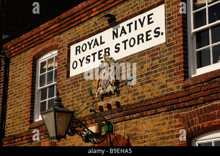 ristorante oyster Whitstable della Whitstable Oyster Company sul fronte mare Kent uk Foto Stock