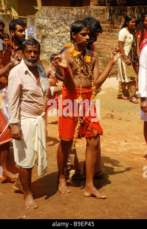 Velkavadi il festival indù di Thaipusam celebrata presso i templi Subramanya' manvila trivandrum' kerala Foto Stock