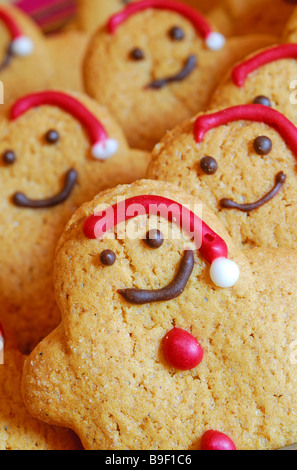 Babbo Natale biscotti di panpepato Foto Stock