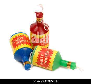 Party Poppers Foto Stock