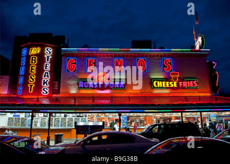 Geno s bistecche south philly philadelphia pa usa Foto Stock