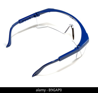 Plastica occhiali di sicurezza Foto Stock