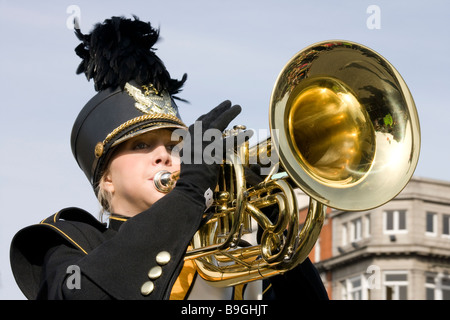 Trombettiere Foto Stock