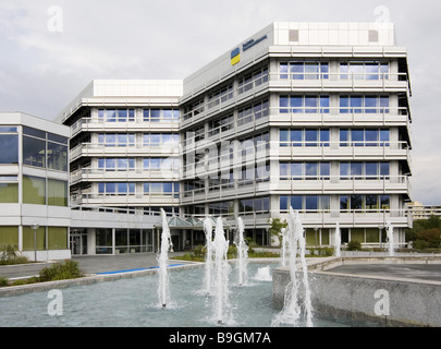 Germania Baviera Monaco di Baviera Thomas-Dehler-Straße 3 assicurazione edifici-PENSIONE TEDESCA-assicurazione fontane informazioni sull'architettura Foto Stock