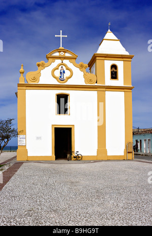 Chiesa di Nossa Senhora d'Ajuda Arraial d'Ajuda Porto Seguro Bahia Brasile America del Sud Foto Stock