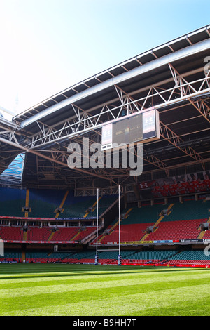 All'interno del Principato stadium, precedentemente noto come il Millennium Stadium. Foto Stock