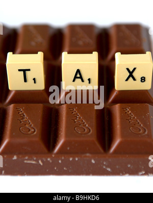 Un'immagine generica per illustrare il suggerimento che il Regno Unito dovrebbe introdurre una tassa sul cioccolato in un tentativo di combattere l'obesità Foto Stock