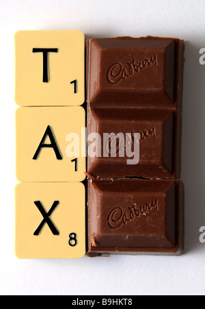 Un'immagine generica per illustrare il suggerimento che il Regno Unito dovrebbe introdurre una tassa sul cioccolato in un tentativo di combattere l'obesità Foto Stock