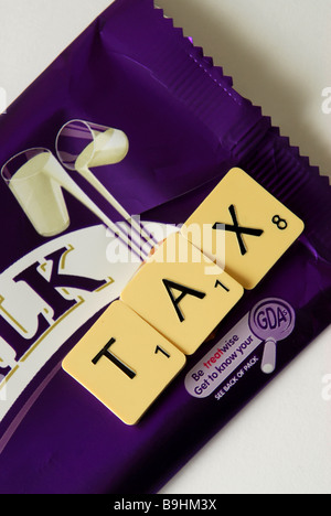 Un'immagine generica per illustrare il suggerimento che il Regno Unito dovrebbe introdurre una tassa sul cioccolato in un tentativo di combattere l'obesità Foto Stock