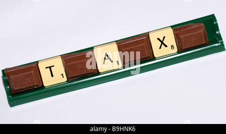 Un'immagine generica per illustrare il suggerimento che il Regno Unito dovrebbe introdurre una tassa sul cioccolato in un tentativo di combattere l'obesità Foto Stock