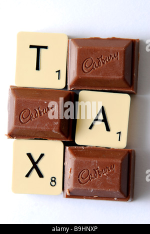 Un'immagine generica per illustrare il suggerimento che il Regno Unito dovrebbe introdurre una tassa sul cioccolato in un tentativo di combattere l'obesità Foto Stock
