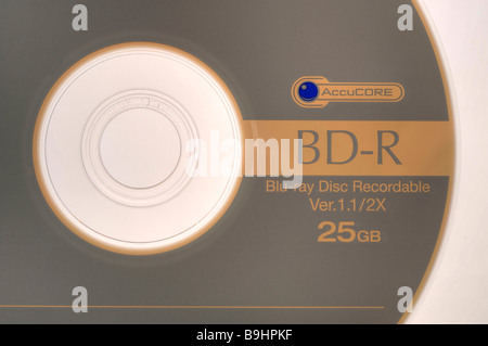 Sony BD-R Blue-Ray disco registrabile, disco vuoto Foto Stock