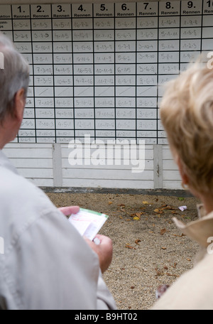 Hoppegarten Racecourse, informazioni booth, Berlino, Germania, Europa Foto Stock