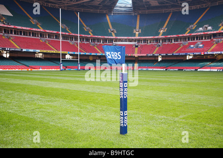 All'interno del Principato stadium, precedentemente noto come il Millennium Stadium. Foto Stock