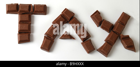 Un'immagine generica per illustrare il suggerimento che il Regno Unito dovrebbe introdurre una tassa sul cioccolato in un tentativo di combattere l'obesità Foto Stock