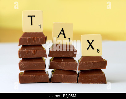 Un'immagine generica per illustrare il suggerimento che il Regno Unito dovrebbe introdurre una tassa sul cioccolato in un tentativo di combattere l'obesità Foto Stock