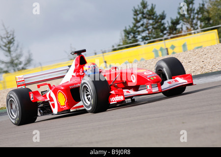 Ferrari Formel 1 F2002, modello 2002, ex Michael Schumacher e la Ferrari Days 2008 Nuerburgring, Renania-Palatinato, Germania, Euro Foto Stock